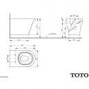 Комплект подвесной унитаз Toto CF CW132Y#NW1 + VC130 + система инсталляции Villeroy & Boch 92246100 + 92249061
