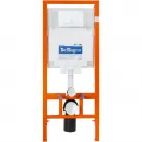 Комплект инсталляция с унитазом BelBagno Sfera BB8001CHR/SC/BB002-80/BB014-SR-BIANCO с кнопкой смыва, белый + унитаз подвесной BelBagno Tre безободковый, с сиденьем микролифт, белый