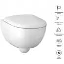 Комплект подвесной унитаз Geberit Renova Compact 500.803.00.1 + система инсталляции Villeroy & Boch 92246100 + 92249068