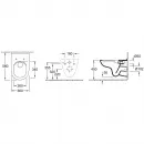 Комплект подвесной унитаз Villeroy & Boch O.Novo 5660HR01 + система инсталляции Tece 9400413