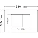 Комплект инсталляция с унитазом Abber AC1201MB-AC0105-AC0120MB с кнопкой смыва, черный матовый + унитаз подвесной Abber Rechteck безободковый, с сиденьем микролифт, черный матовый