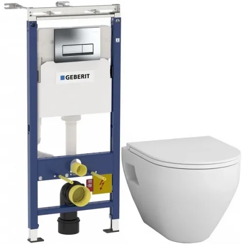 Комплект подвесной унитаз Am.Pm Spirit 2.0 C701738WH + C707857WH + система инсталляции Geberit 458.125.21.1