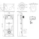 Комплект подвесной унитаз + система инсталляции Am.Pm Spirit 2.0 Pro M IS48001.701738