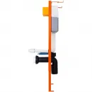 Комплект инсталляция с унитазом BelBagno Sfera BB066CHR/BB870SC/BB004-40 EXPERT/BB014-SR-BIANCO с кнопкой смыва, белый + унитаз подвесной BelBagno Onda безободковый, с сиденьем микролифт, белый
