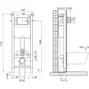 Комплект инсталляция с унитазом BelBagno Sfera BB066CHR/BB870SC/BB004-40 EXPERT/BB014-SR-BIANCO с кнопкой смыва, белый + унитаз подвесной BelBagno Onda безободковый, с сиденьем микролифт, белый