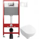Комплект подвесной унитаз Villeroy & Boch O.Novo 5688HR01 + система инсталляции Tece 9400413