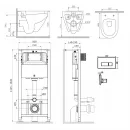 Комплект подвесной унитаз + система инсталляции Am.Pm Spirit 2.0 Pro M IS48051.701700