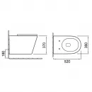Комплект подвесной унитаз Vincea Piatti VT1-11MB + система инсталляции Grohe 38811kf0