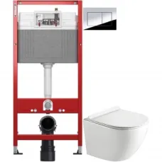 Комплект подвесной унитаз Timo Kulo TK-403 + система инсталляции Tece 9400412