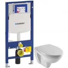Комплект подвесной унитаз Jacob Delafon Patio EDV102-00 + E70021-00 + система инсталляции Geberit 111.300.00.5