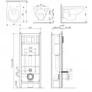 Комплект подвесной унитаз + система инсталляции AM.PM Sense IS374A1738
