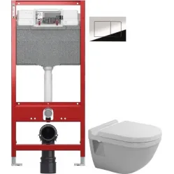Комплект подвесной унитаз Duravit Starck 3 2200090000 + 0063810000 + система инсталляции TECE 9300302 + 9240401