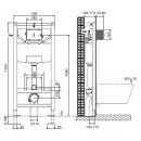 Комплект подвесной унитаз Jacob Delafon Escale E1306-00 + система инсталляции Jacob Delafon E5504-NF + E4326-CP