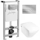 Комплект подвесной унитаз Jacob Delafon Escale E1306-00 + система инсталляции Jacob Delafon E5504-NF + E4326-CP