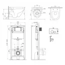Комплект подвесной унитаз + система инсталляции Am.Pm Spirit 2.0 Pro L IS49001.701738