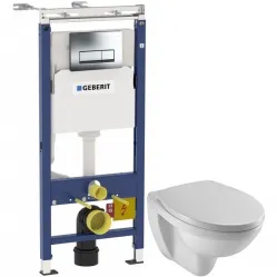 Комплект подвесной унитаз Jacob Delafon Patio EDV102-00 + E70021-00 + система инсталляции Geberit 458.125.21.1
