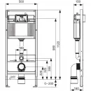 Комплект подвесной унитаз + система инсталляции Tece TECEone K440407.WC2