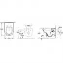 Комплект подвесной унитаз Villeroy & Boch Omnia Architectura 567410R1 + 98M9C101 + система инсталляции Tece 9300302 + 9240407