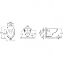 Комплект подвесной унитаз Jacob Delafon Patio EDV102-00 + E70021-00 + система инсталляции AlcaPlast AM101/11203:1RUSSETM70
