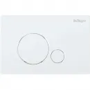 Комплект инсталляция с унитазом BelBagno Sfera BB046CHR/BB2111SC/BB002-80/BB014-SR-BIANCO с кнопкой смыва, белый + унитаз подвесной BelBagno Sfera-R безободковый, с сиденьем микролифт, белый