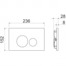 Комплект подвесной унитаз Ceramica Nova Metric CN3007 + система инсталляции Ceramica Nova Envision Round CN1001B + CN1000