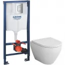 Комплект подвесной унитаз Am.Pm Spirit 2.0 C701700WH + C707857WH + система инсталляции Grohe 38772001