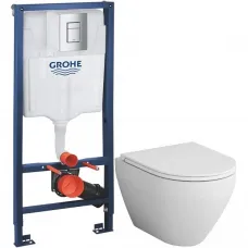Комплект подвесной унитаз Am.Pm Spirit 2.0 C701700WH + C707857WH + система инсталляции Grohe 38772001