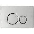 Комплект инсталляция с унитазом Abber AC1201-AC0105-AC0121 с кнопкой смыва, хром + унитаз подвесной Abber Rechteck безободковый, с сиденьем микролифт, белый