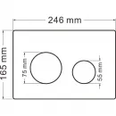 Комплект инсталляция с унитазом Abber AC1201-AC0105-AC0121 с кнопкой смыва, хром + унитаз подвесной Abber Rechteck безободковый, с сиденьем микролифт, белый