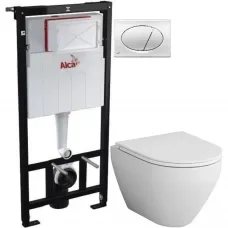 Комплект подвесной унитаз Am.Pm Spirit 2.0 C701700WH + C707857WH + система инсталляции AlcaPlast AM101/11203:1RUSSETM71