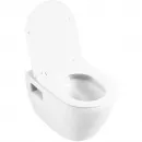 Комплект инсталляция с унитазом BelBagno Sfera BB070CHR/SC/BB002-80/BB014-SR-BIANCO с кнопкой смыва, белый + унитаз подвесной BelBagno Loto безободковый, с сиденьем микролифт, белый