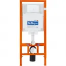 Комплект инсталляция с унитазом BelBagno Sfera BB070CHR/SC/BB002-80/BB014-SR-BIANCO с кнопкой смыва, белый + унитаз подвесной BelBagno Loto безободковый, с сиденьем микролифт, белый