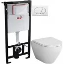 Комплект подвесной унитаз Am.Pm Spirit 2.0 C701700WH + C707857WH + система инсталляции AlcaPlast AM101/11203:1RUSSETM70