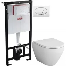 Комплект подвесной унитаз Am.Pm Spirit 2.0 C701700WH + C707857WH + система инсталляции AlcaPlast AM101/11203:1RUSSETM70