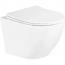 Комплект инсталляция с унитазом BelBagno Prospero BB3105CHR/SC/BB002-80/BB005-PR-CHROME с кнопкой смыва, хром + унитаз подвесной BelBagno Uno безободковый, с сиденьем микролифт, белый