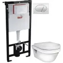 Комплект подвесной унитаз Gustavsberg Hygienic Flush 5G84HR01 + система инсталляции AlcaPlast AM101/11203:1RUSSETM71