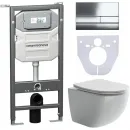 Комплект подвесной унитаз Ceramica Nova Forma CN3009 + система инсталляции Ceramica Nova Envision Flat CN1002CH + CN1000