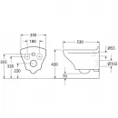 Комплект подвесной унитаз Gustavsberg Estetic C+ GB1183300R1030 + система инсталляции Tece 9300302 + 9240921