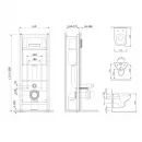 Комплект подвесной унитаз + система инсталляции Am.Pm Like IS30251.801700