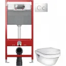 Комплект подвесной унитаз Gustavsberg Hygienic Flush 5G84HR01 + система инсталляции Tece 9300302 + 9240921