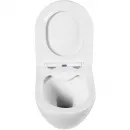Комплект инсталляция с унитазом BelBagno Prospero BB051CHR/BB051SC/BB002-80/BB014-SR-BIANCO с кнопкой смыва, белый + унитаз подвесной BelBagno Amanda безободковый, с сиденьем микролифт, белый
