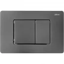 Комплект инсталляция с унитазом Abber AC1201-AC0105-AC0120NG с кнопкой смыва, никель + унитаз подвесной Abber Rechteck безободковый, с сиденьем микролифт, белый