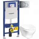 Комплект подвесной унитаз Gustavsberg Estetic C+ GB1183300R1030 + система инсталляции Geberit 111.300.00.5 + 115.770.21.5 + 111.815.00.1