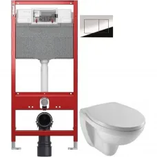 Комплект подвесной унитаз Jacob Delafon Patio EDV102-00 + E70021-00 + система инсталляции TECE 9300302 + 9240401