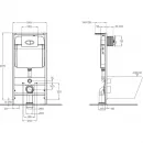 Комплект инсталляция с унитазом BelBagno BB070CHR/SC/BB026/BB041CR с кнопкой смыва, хром + унитаз подвесной BelBagno Loto безободковый, с сиденьем микролифт, белый