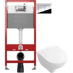 Комплект подвесной унитаз Villeroy & Boch O.Novo 5688HR01 + система инсталляции Tece 9400412