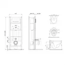 Комплект подвесной унитаз + система инсталляции Am.Pm Spirit IS30201.701700