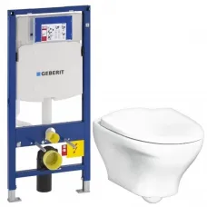Комплект подвесной унитаз Gustavsberg Estetic GB1183300R1030 + система инсталляции Geberit 111.300.00.5