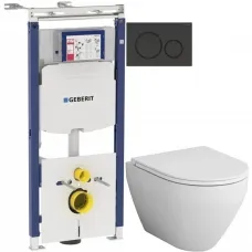 Комплект подвесной унитаз Am.Pm Spirit 2.0 C701700WH + C707857WH + система инсталляции Geberit 111.362.00.5 + 115.882.DW.1