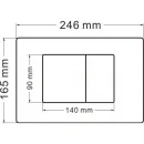 Комплект инсталляция с унитазом Abber AC1201-AC0105-AC0120MB с кнопкой смыва, черный матовый + унитаз подвесной Abber Rechteck безободковый, с сиденьем микролифт, белый